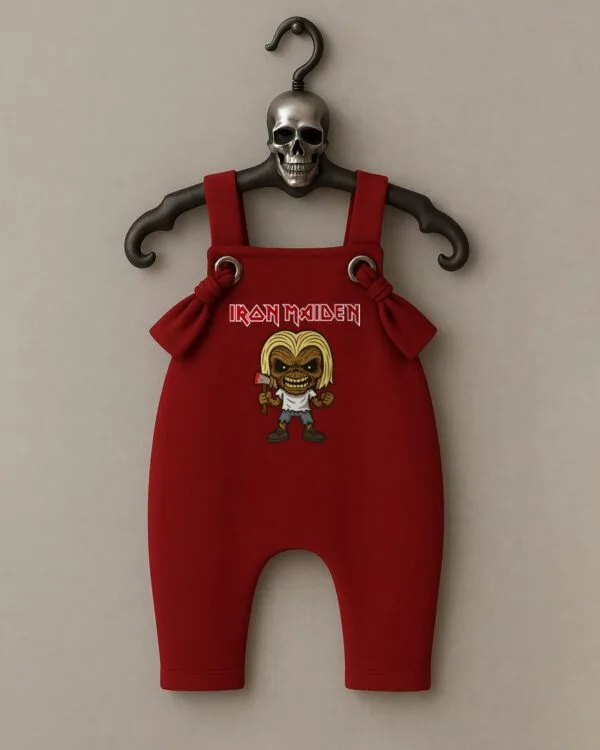 Jardineira Moletom Bebê Rock Iron Maiden Eddie Killer