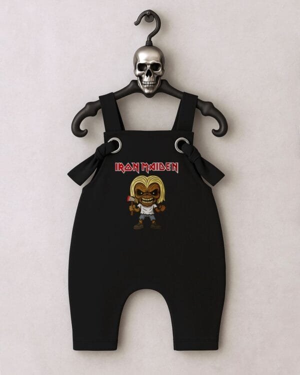 Jardineira Moletom Bebê Rock Iron Maiden Eddie Killer - Imagem 2