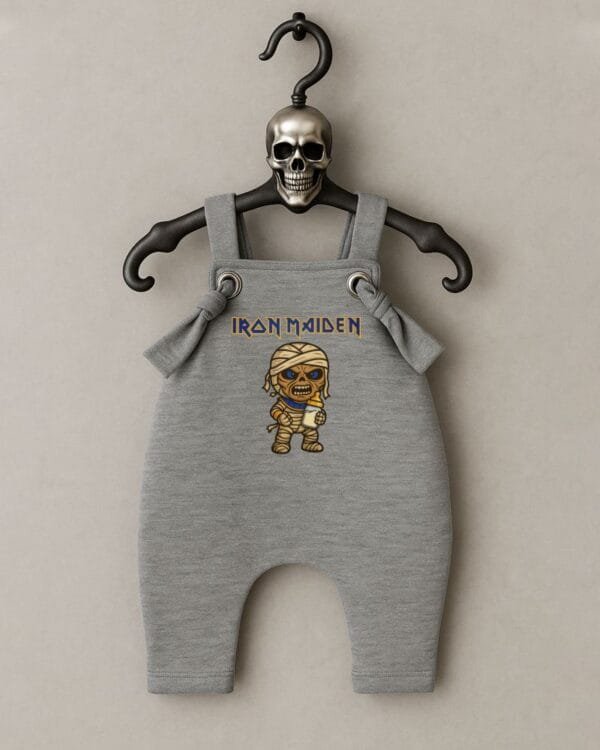 Jardineira Moletom Bebê Rock Iron Maiden PowerSlave - Imagem 2