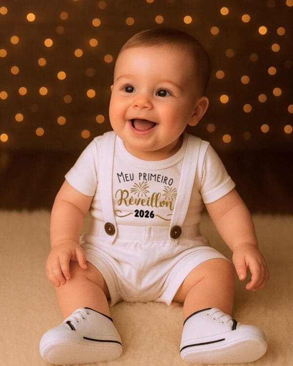 Conjunto Bebê Primeiro Réveillon 3 peças