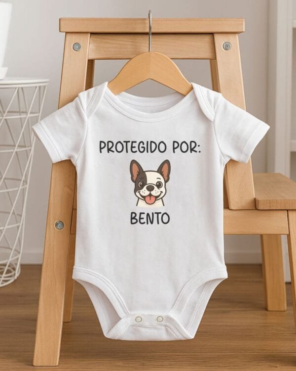 Body de Bebê Personalizado AuMiguinhos com Um Pet e Nome
