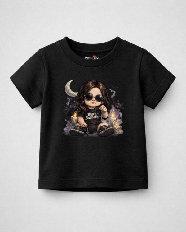 Camiseta Infantil de Rock Banda Black Sabbath Ozzy Osbourne
