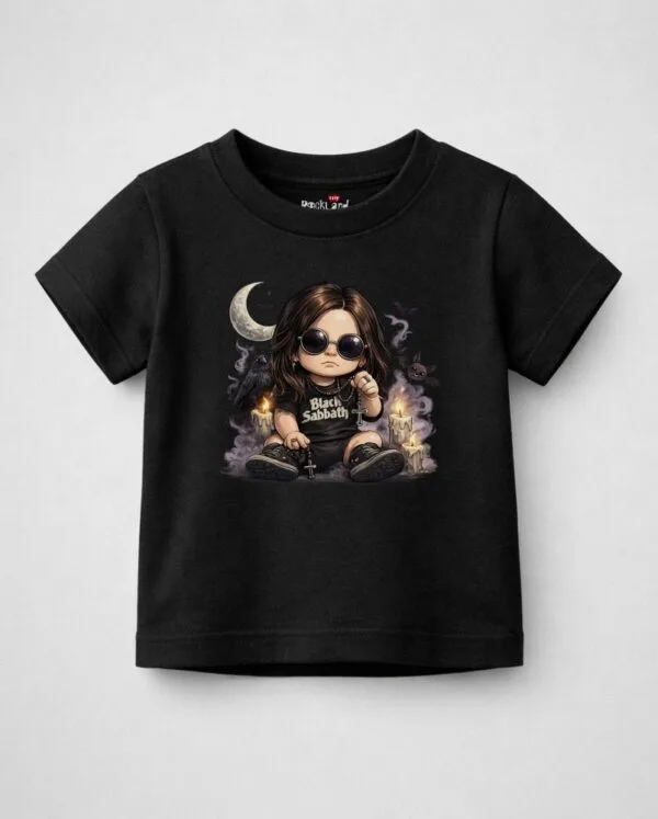 Camiseta Infantil de Rock Banda Black Sabbath Ozzy Osbourne