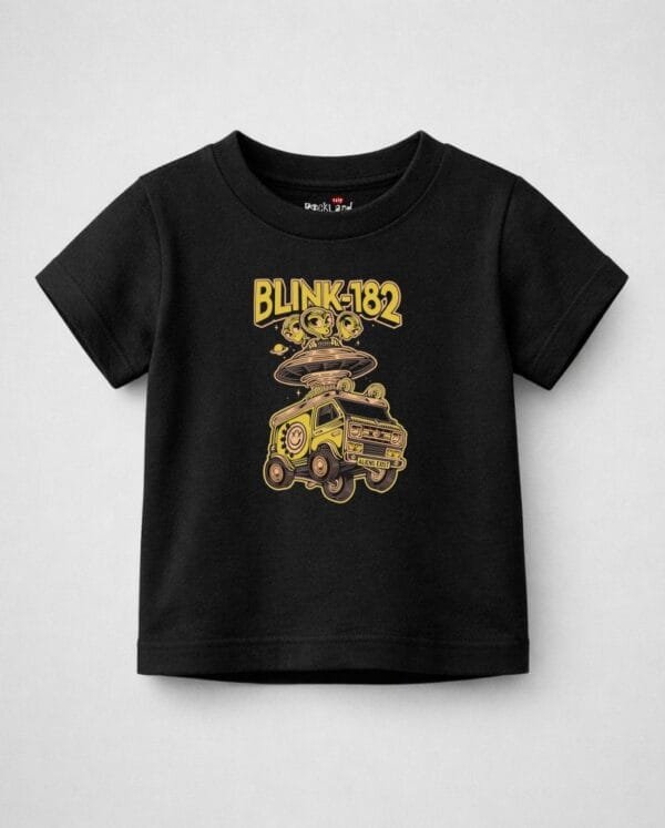 Camiseta Infantil Rock Banda Blink 182 Aliens Exist