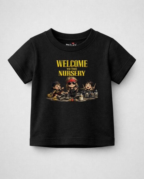 Camiseta Infantil de Rock Guns N' Roses Welcome to the Nursery