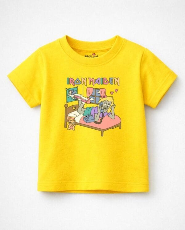 Camiseta Infantil de Rock Banda Iron Maiden Cute