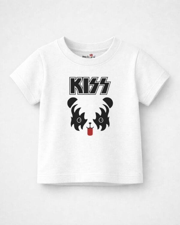 Camiseta Infantil de Rock Banda Kiss Baby