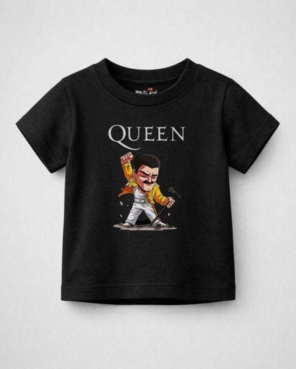 Camiseta Infantil de Rock Queen Freddie Mercury Cartoon