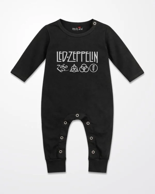 Macacão de Rock Bebê Banda Led Zeppelin