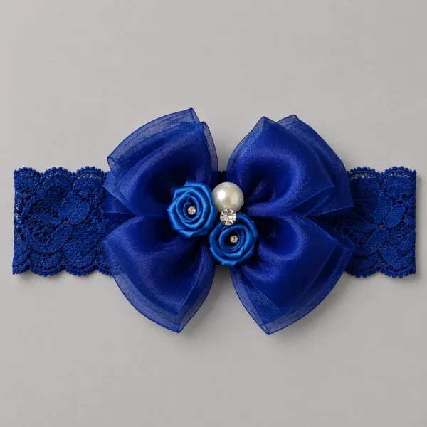 Faixa de Cabelo Bebê Luxo Azul